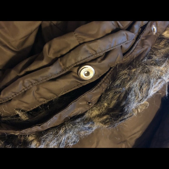 Eddie Bauer Long Goose Down Quilted Filled Jacket - Picture 8 of 9